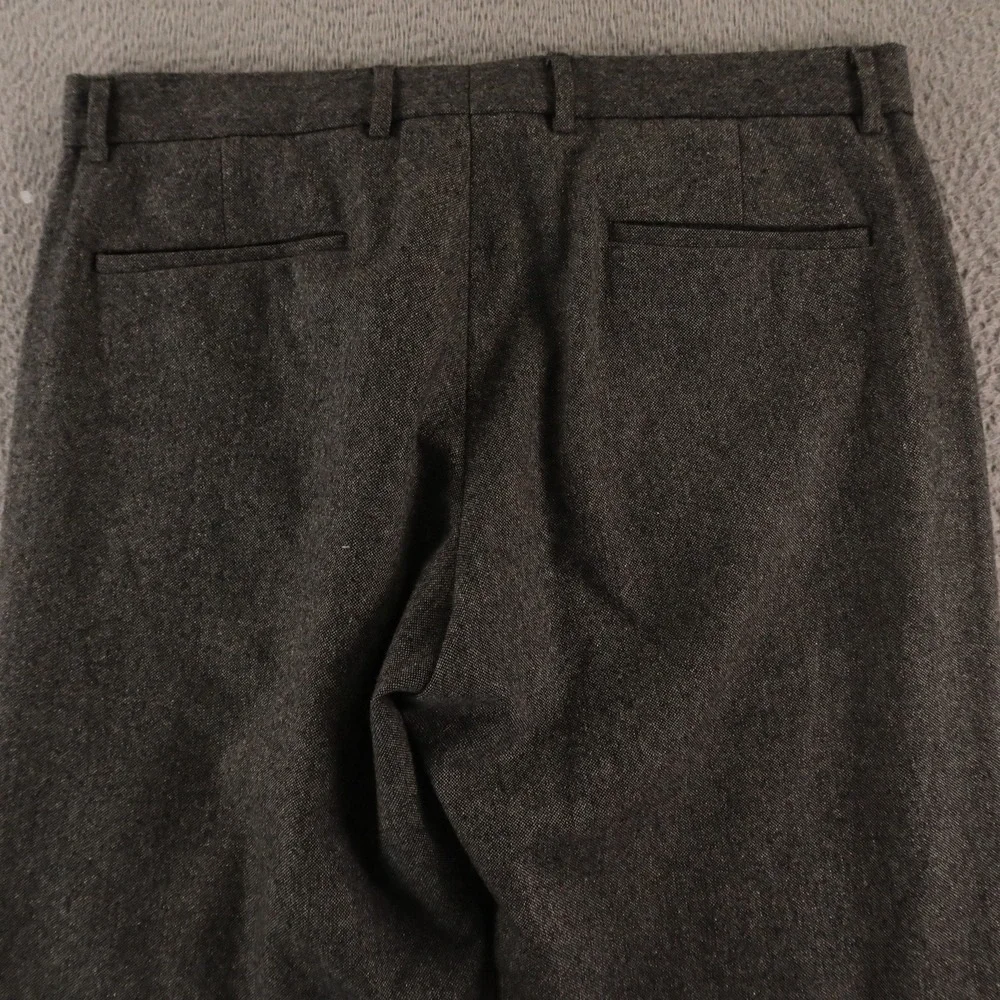 Tweed Pants Mens 34 Gray Heather Wool Polyester Slacks 34x29 - Picture 9 of 13